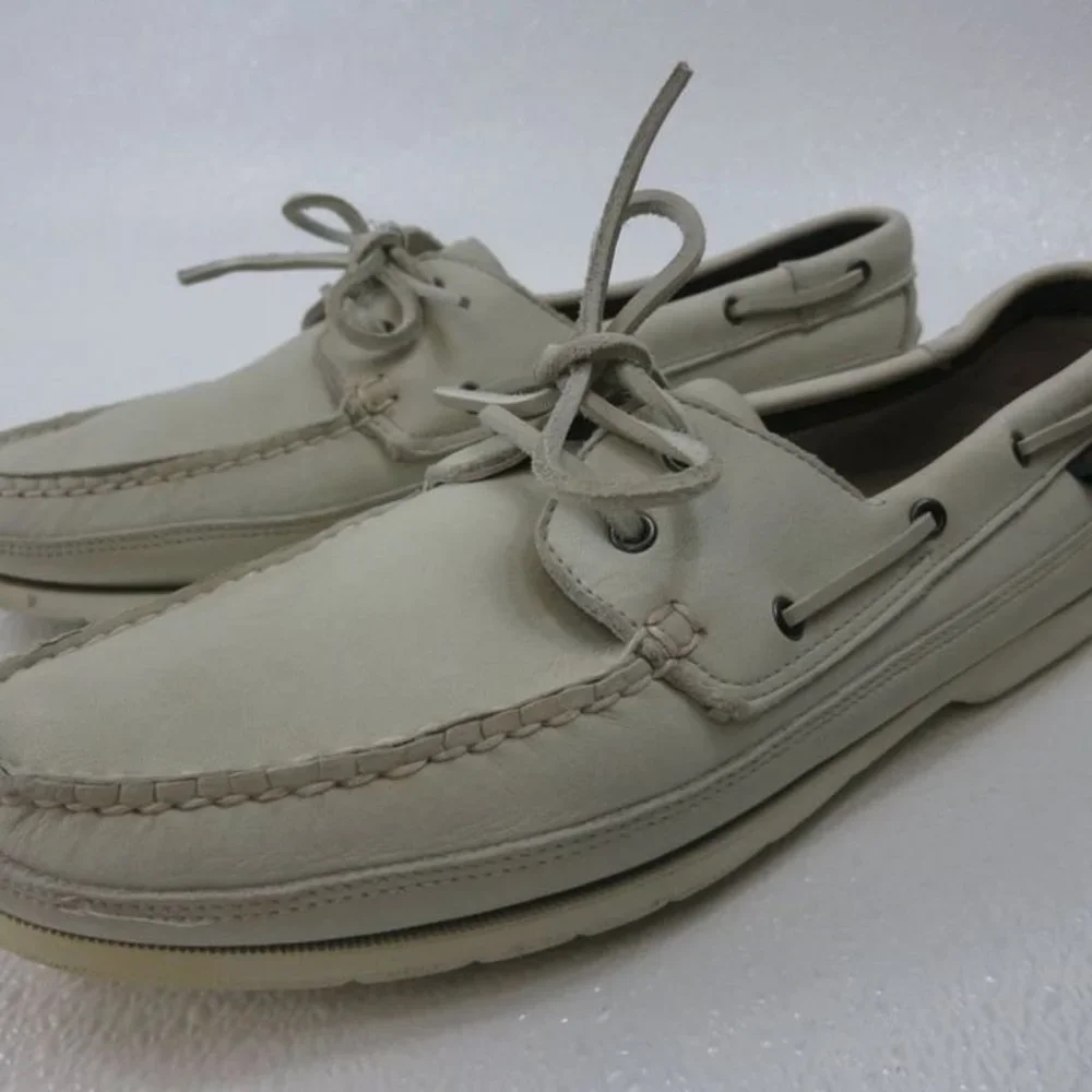 Dockmasters Leather Comfort Casual Boat Shoes Mens Casual Footowear sz 14 M